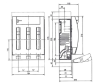 Odpínač NH-LATR 1IN U2U2-250A