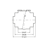 E13A1030.3 Zásuvný proudový transformátor REDUR, 2000/5 A, třída 0,5