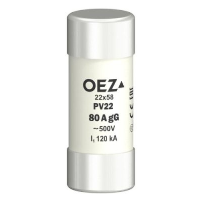 OEZ Válcová pojistka PV22 80A gG