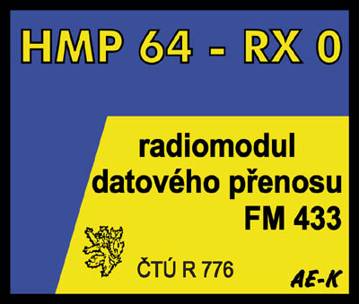 Radiomodul datového přenosu HMP 64 - RX 0