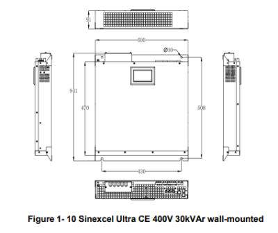 SVG Sinexcel Ultra 3 kvar, 400 V, 3P4W