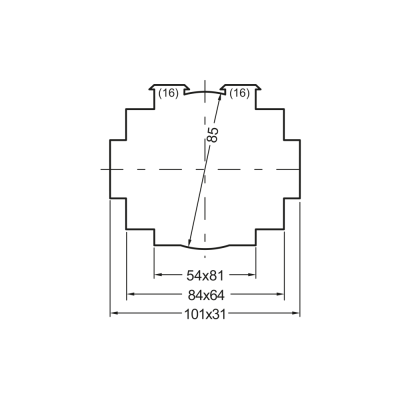 E13A1030.3 Zásuvný proudový transformátor REDUR, 2000/5 A, třída 0,5